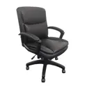 Mid-Back Leather-Look Managers Chair